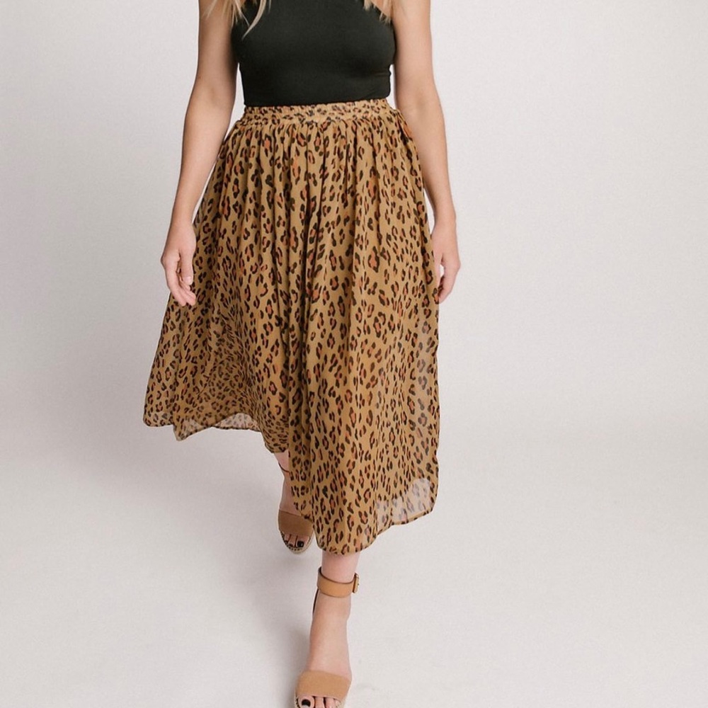 Animal print skirt